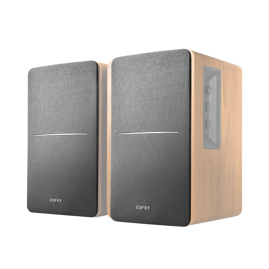 Grilles - R1280DB Bois/R1280T Marron/P12- Paire Pour enceintes R1280DB en bois et R1280T et P12 en marron