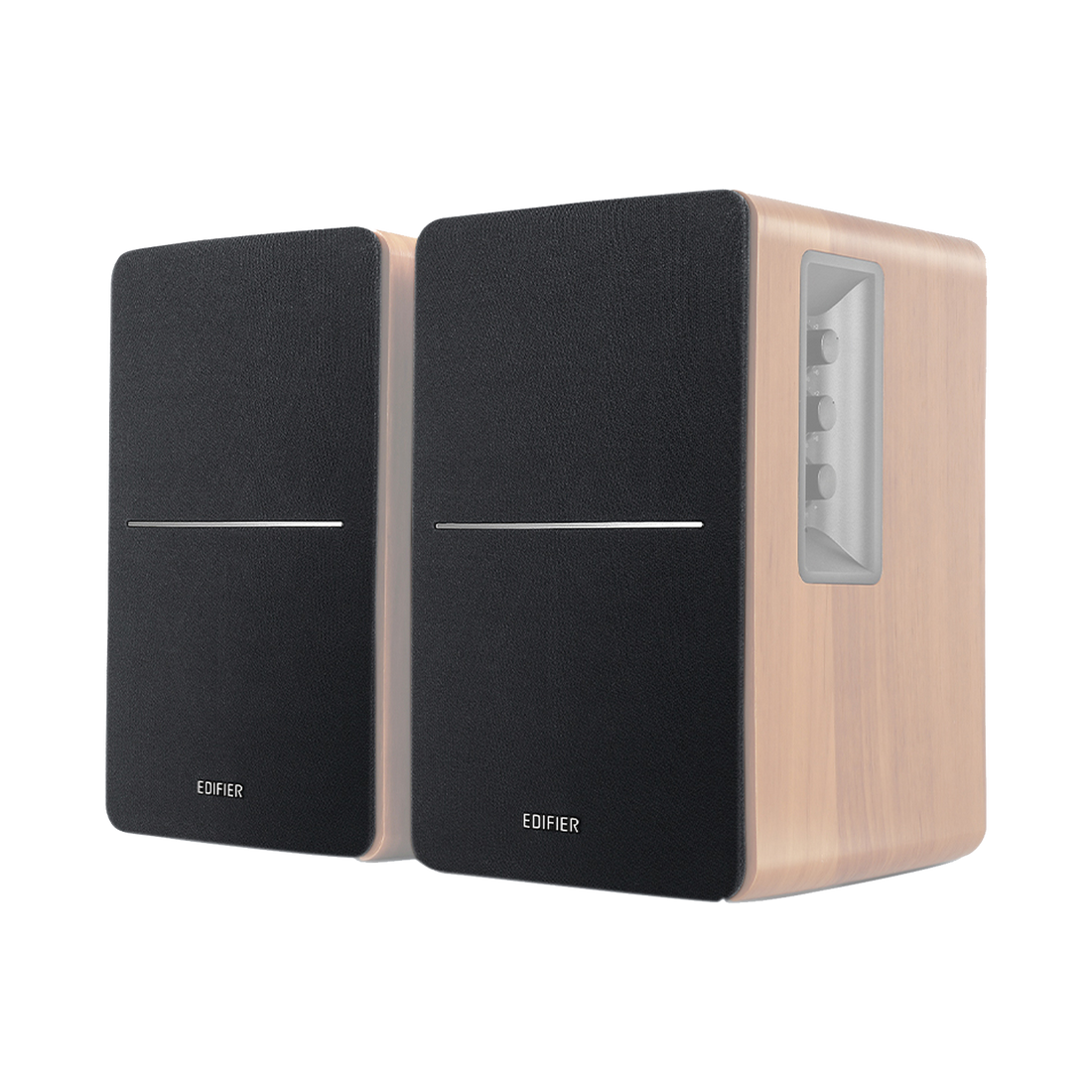 Grilles - R1280DBs Bois/R1280Ts Marron - Paire Compatible avec les enceintes R1280DBs en bois et R1280Ts en marron