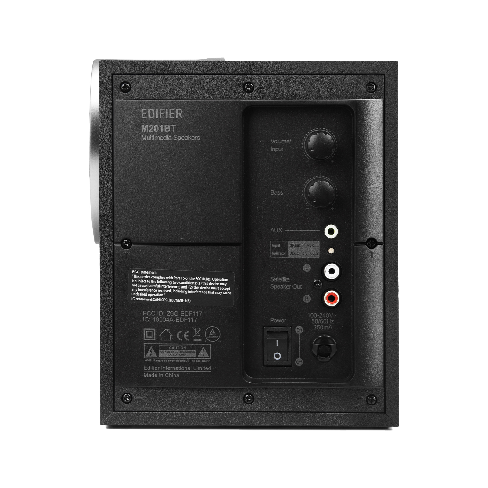 Système de haut-parleurs multimédia pour ordinateur M201BT avec caisson de basses