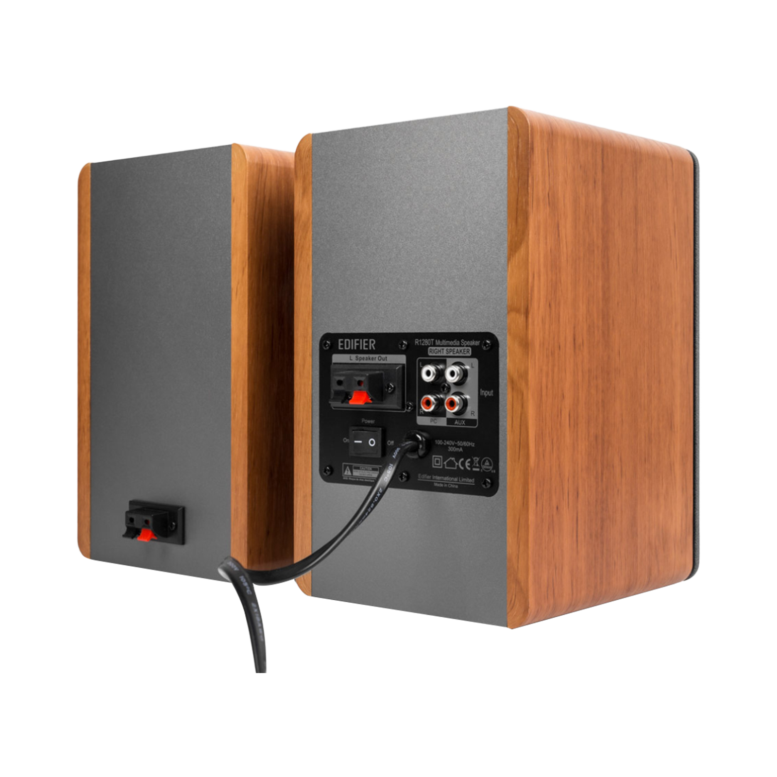R1280T Powered Bookshelf Speakers with WiiM Mini