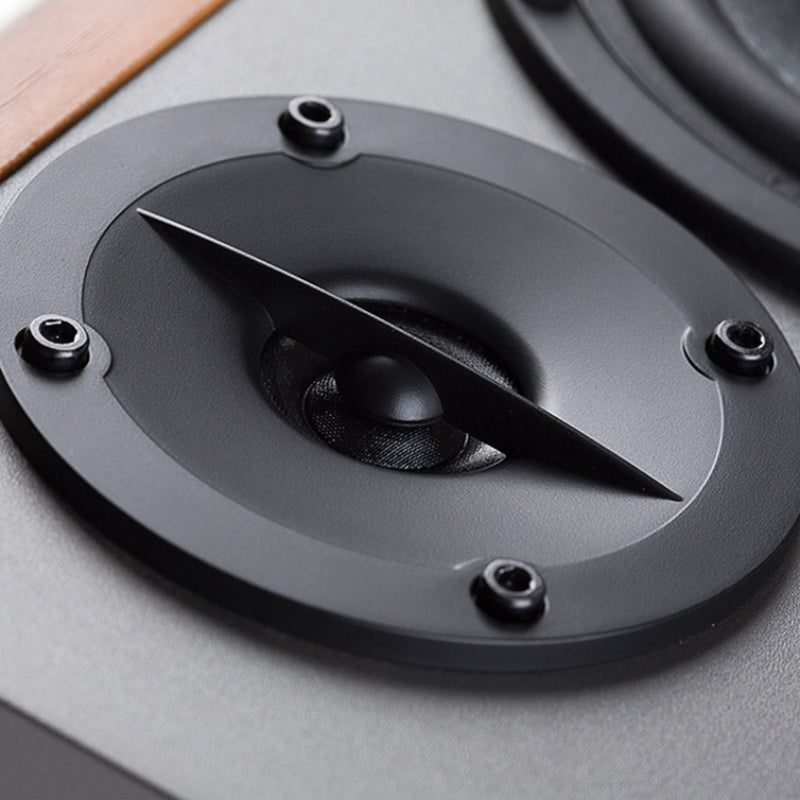 R1280T Powered Bookshelf Speakers with WiiM Mini
