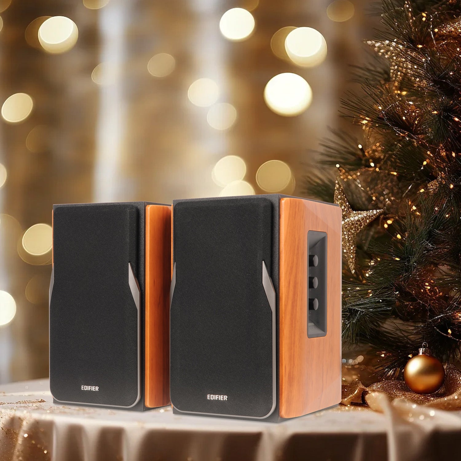 Enceintes bibliothèque Bluetooth actives R1380DB