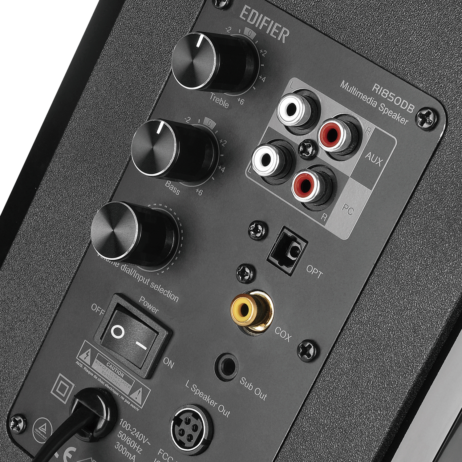 Enceintes bibliothèque R1850DB Enceintes bibliothèque avec sortie caisson de basses