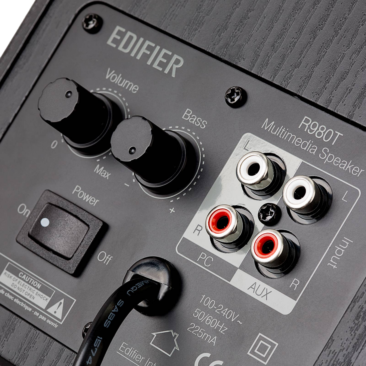 Système de haut-parleurs 2.0 de qualité studio R980T avec double entrée RCA