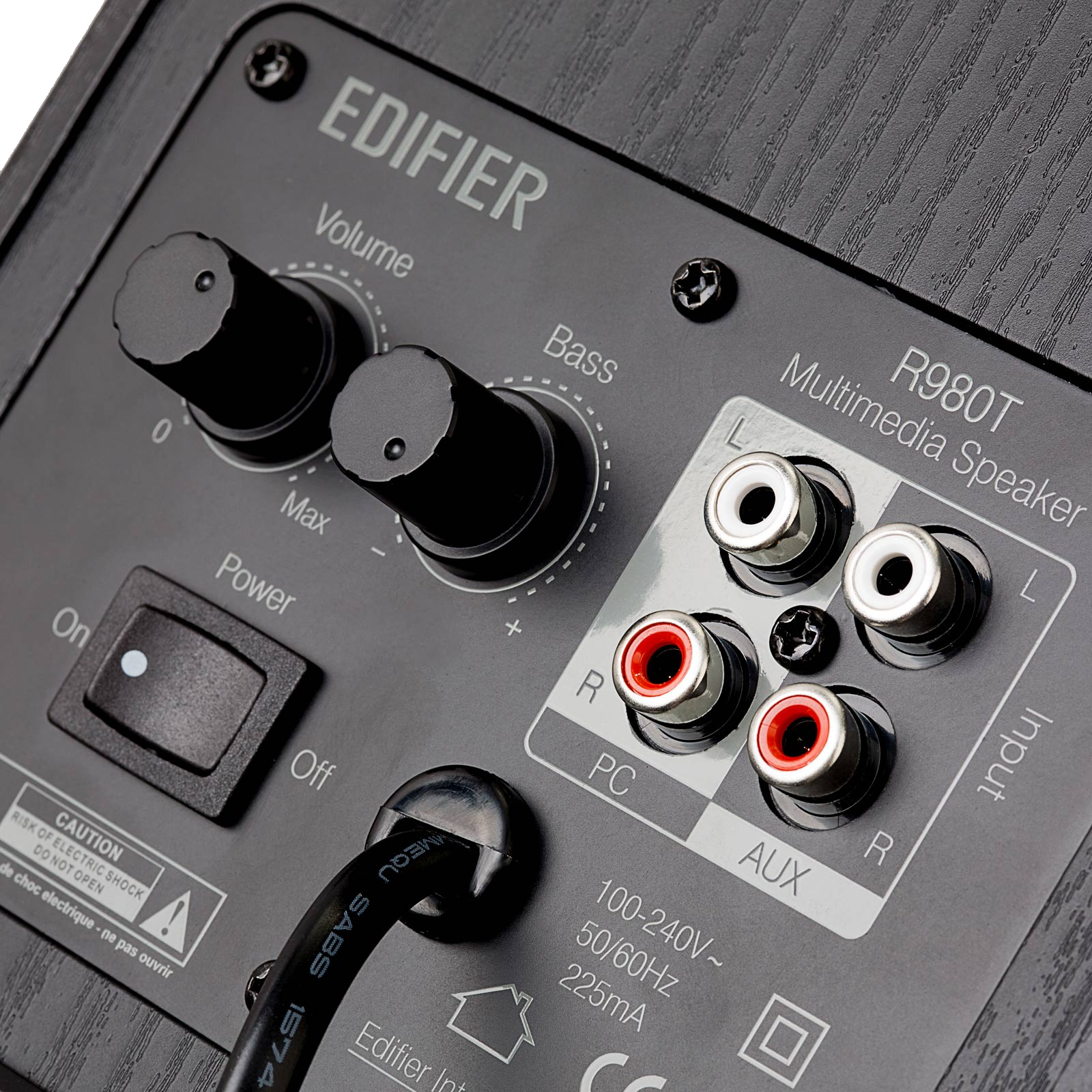 Système de haut-parleurs 2.0 de qualité studio R980T avec double entrée RCA