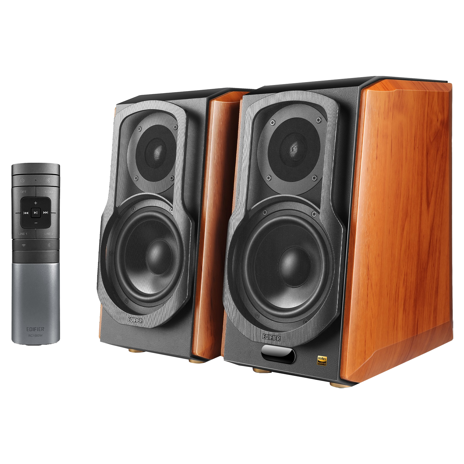 Enceintes bibliothèque actives 2.0 audiophile WiFi S1000W - Paire