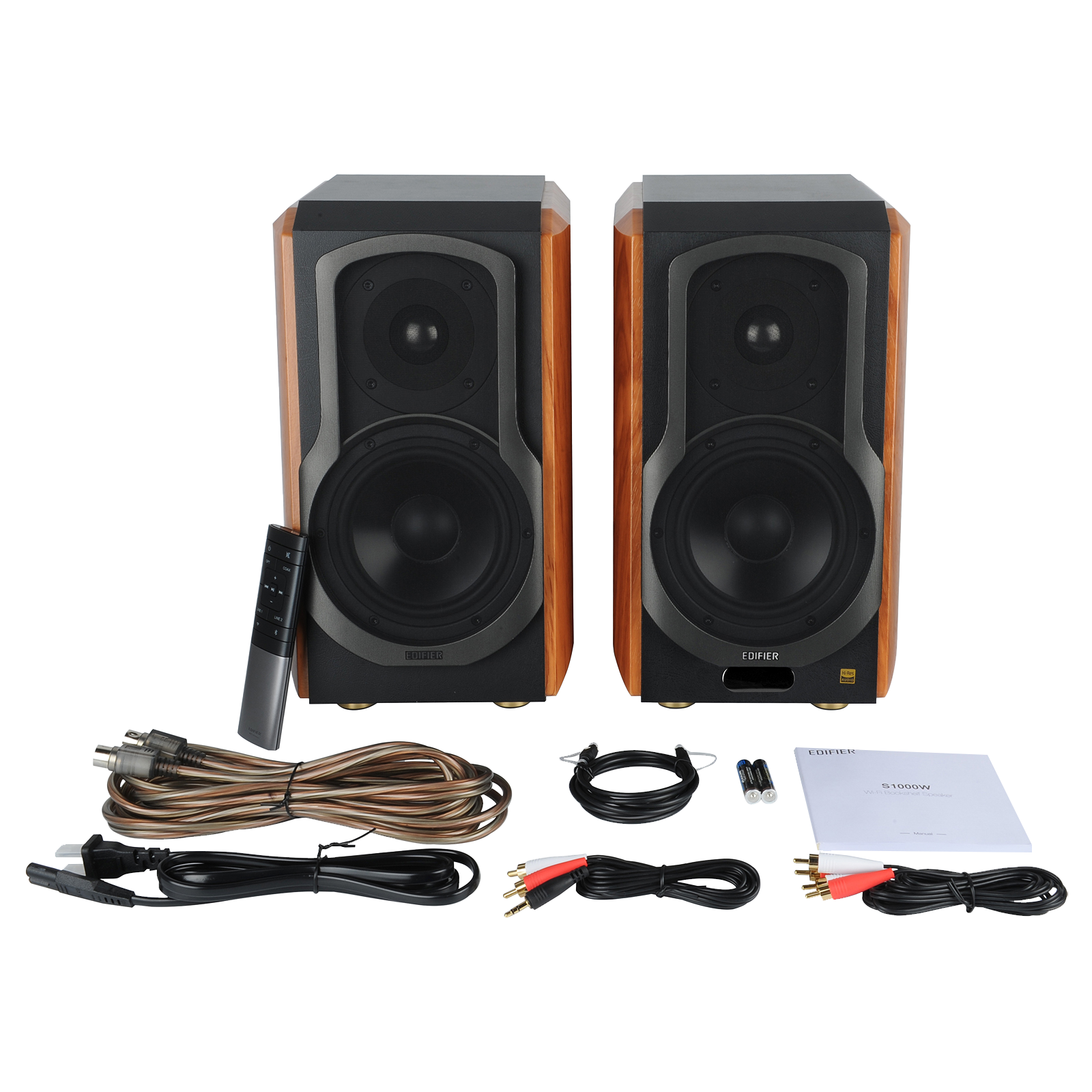 Enceintes bibliothèque actives 2.0 audiophile WiFi S1000W - Paire
