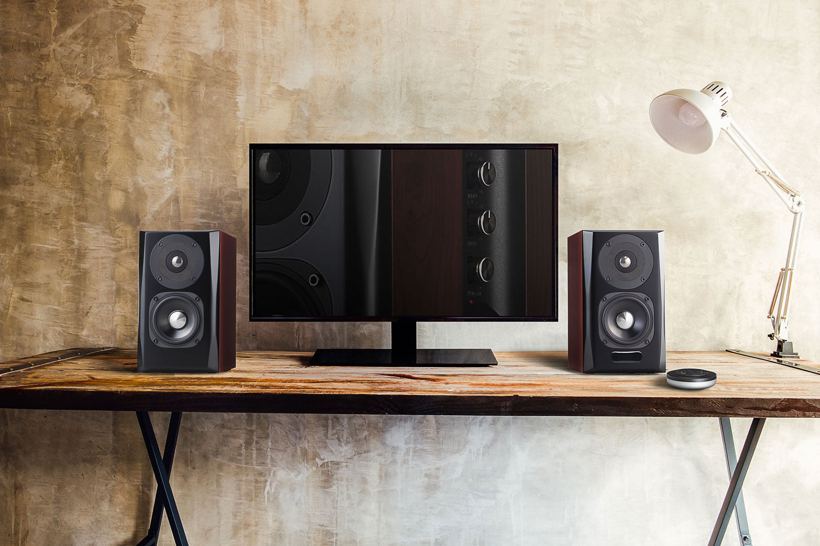 Enceintes bibliothèque Bluetooth S350DB avec caisson de basses