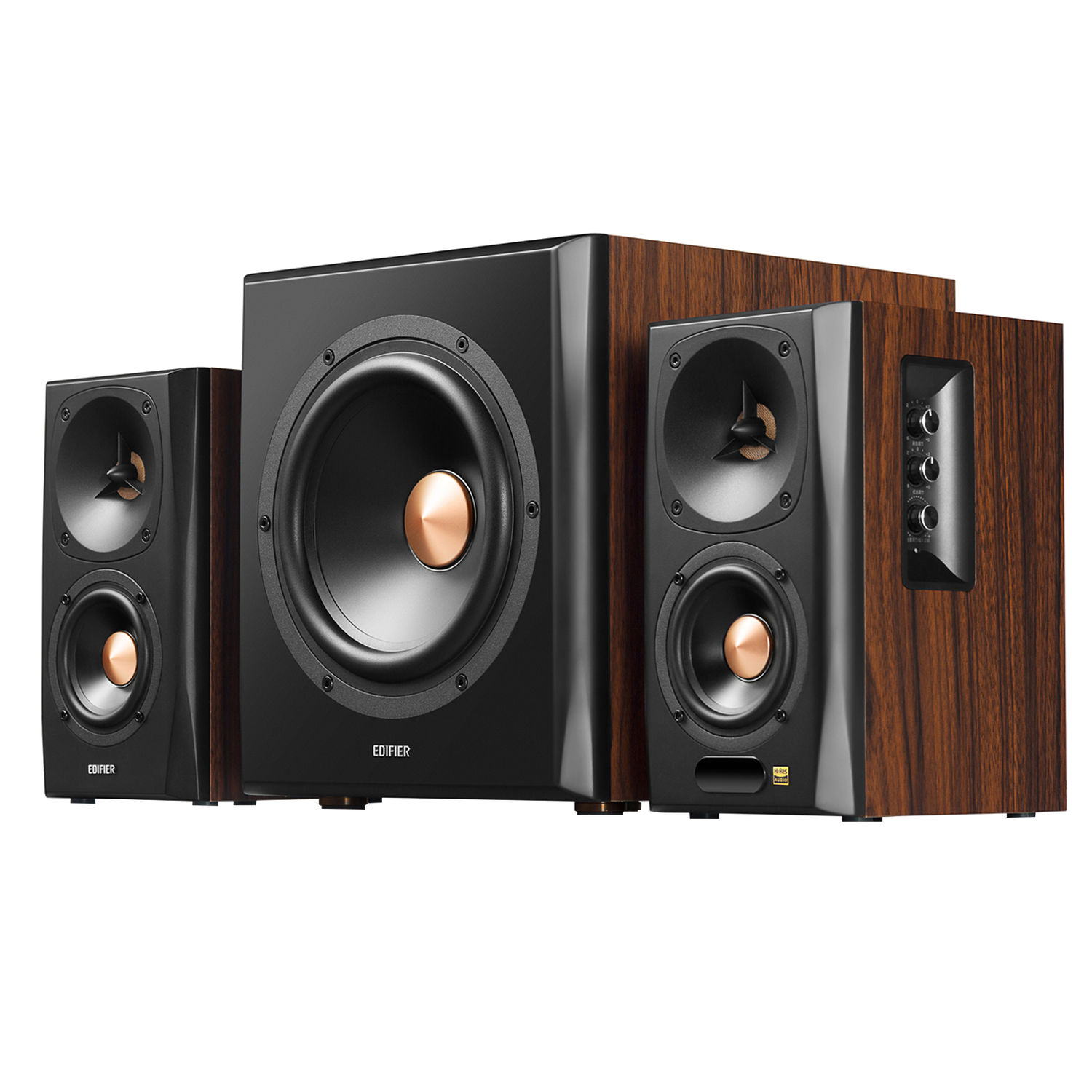 Haut-parleurs S360DB 2.1, audio haute résolution avec caisson de basses sans fil 