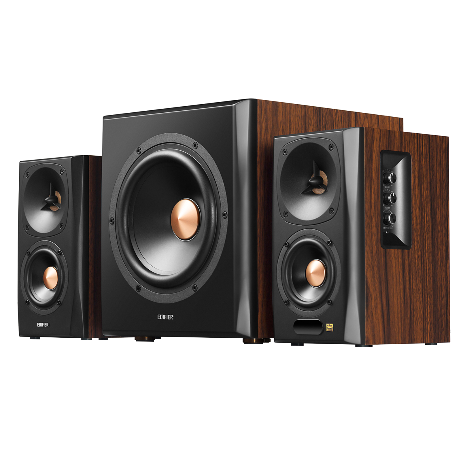 Haut-parleurs S360DB 2.1, audio haute résolution avec caisson de basses sans fil 