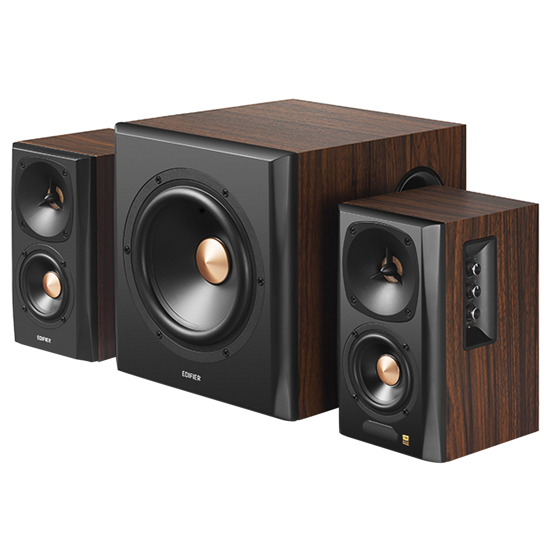 Haut-parleurs S360DB 2.1, audio haute résolution avec caisson de basses sans fil