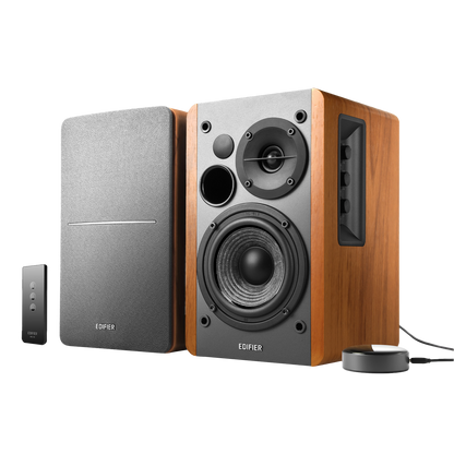 R1280T Powered Bookshelf Speakers with WiiM Mini