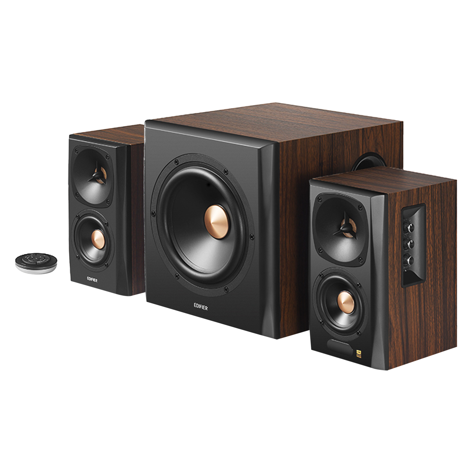 Haut-parleurs S360DB 2.1 Hi-Res Audio avec caisson de basses sans fil - Remis à neuf 