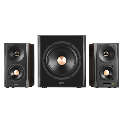 Haut-parleurs S360DB 2.1 Hi-Res Audio avec caisson de basses sans fil - Remis à neuf 