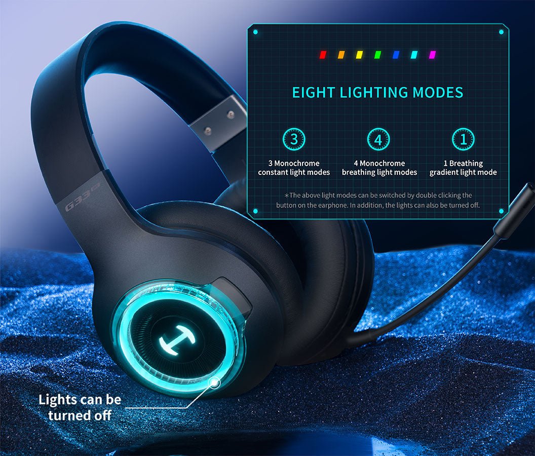 G33BT Low Latency Bluetooth Gaming Headphones